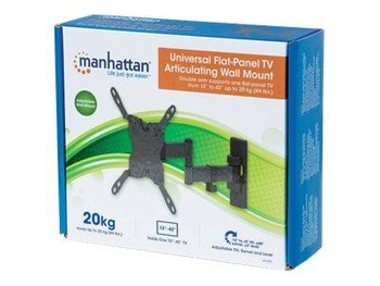 MANHATTAN 461405 Manhattan Uchwyt ścienny do TV LED/LCD/PDP dwuprzegubowy 13-42 20kg VESA czarn