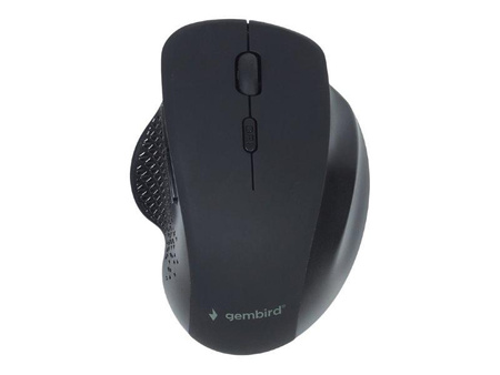 GEMBIRD MUSW-6B-02 Bezprzewodowa mysz optyczna 6 przycisków kolor czarny Nano odbiornik