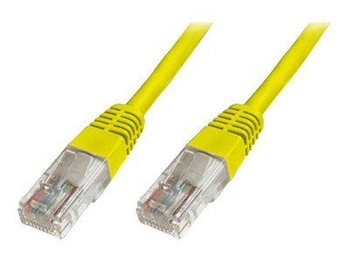 Patchcord DIGITUS UTP kat. 5e 0,5m PVC żółty