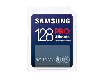 SAMSUNG SD PRO Ultimate 128GB SD Memory Card UHS-I U3 Full HD & 4K UHD 200 MB/s Read 130 MB/s Write