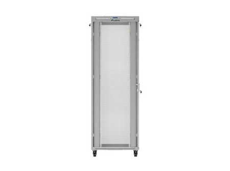 Szafa instalacyjna rack stojąca 19" 47U 800x1200 szara drzwi perforowane LCD ( flat pack) V2