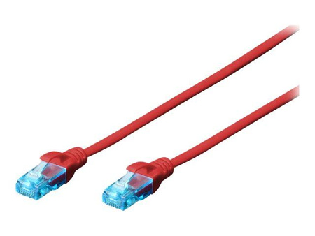 DIGITUS CAT 5e U-UTP patch cable PVC AWG 26/7 length 30m color red