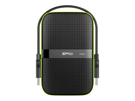 SILICON POWER Dysk zewnętrzny Armor A60 2.5 1TB USB 3.0 IPX4 Czarny