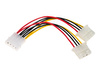 AKYGA Adapter z kablem AK-CA-15 Molex m / 2x Molex f 2x 15cm