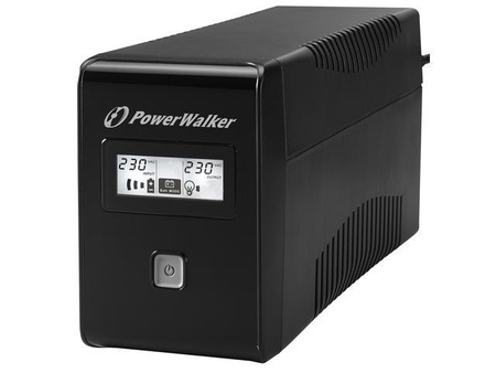 Zasilacz awaryjny UPS Power Walker Line-Interactive 850VA 2xSCHUKO RJ11 USB LCD