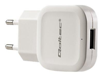 QOLTEC 50193 Qoltec Ładowarka sieciowa 12W 5V 2.4A USB białe