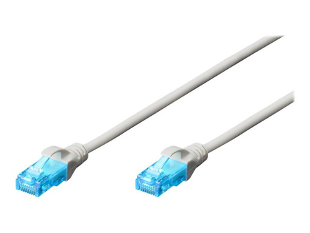 DIGITUS DK-1512-010/WH DIGITUS Kabel patch cord UTP, CAT.5E, biały, 1.0m, 15 LGW