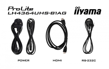 Monitor 43 cale LH4364UHS-B1AG 24/7,VA,ANDROID14,4K,500cd,4000:1,2xHDMI,USB-C,RJ45, RS-232c, IR, 2x10W, 2xUSB, UCHWYT ŚCIENNY 