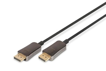 Kabel DIGITUS połączeniowy hybrydowy AOC DisplayPort 1.4 8K60Hz UHD DP/DP M/M czarny 15m