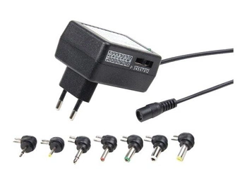 ENERGENIE EG-MC-009 Energenie uniwersalny regulowany 24W sieciowy zasilacz 3V-12V +zestaw 7 końcówek