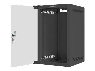 LANBERG WF10-2309-10B Lanberg Szafa Instalacyjna Rack Wisząca 10 9U 280X310 Czarna