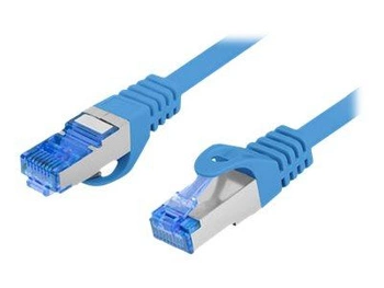 LANBERG patchcord cat.6A FTP LSZH CCA 0.5m blue