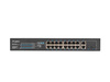Switch niezarządzalny Lanberg 16x 100Mb PoE+/2x Combo Rack 19" Gigabit Ethernet 150W