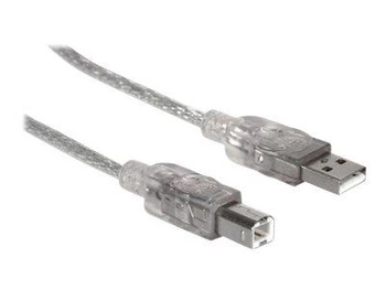 MANHATTAN 333405 Manhattan Kabel USB 2.0 A-B M/M 1,8m srebrny