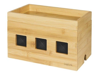 LOGILINK KAB0076 Cable box 255x140x165 mm bamboo
