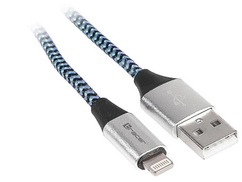 TRACER Kabel USB 2.0 iPhone AM - lightning 1.0m czarno-niebieski