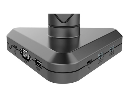 DIGITUS Monitor Gas Spring Mount with USB-C Dock 5 Port 30inch 9kg max black