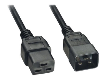 AKYGA Kabel zasilający serwerowy AK-UP-03 przedłużacz IEC C19 / C20 250V/50Hz 1.8m
