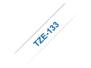 BROTHER TZE133 Taśma Brother 12mm BLUE ON CLEAR