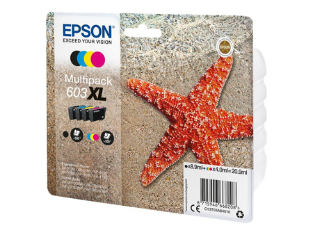 EPSON C13T03A64010 Multipack Epson C13T03A64010 4-colours 603XL 8,9 ml + 3 x 4,0 ml