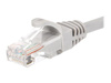 NETRACK BZPAT56 Netrack patchcord RJ45, osłonka zalewana, kat. 6 UTP, 5m szary