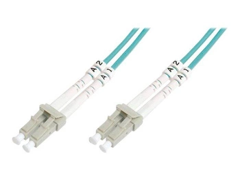 DIGITUS Kabel krosowy (patch cord) światłowodowy LC/LC dplx MM 50/125 OM4 LSOH 3m fioletowy
