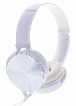 Słuchawki stereo z mikrofonem Montana Białe 