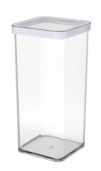 Rotho Pojemnik na przysmaki kwadratowy 1.5L LOFT transparentny/biały