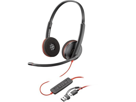 Słuchawki Blackwire 3220 USB-A/C  8X2J9A6 Czarne