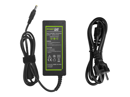 GREENCELL AD11P Green Cell Zasilacz Ładowarka do HP 65W 18.5V 3.5A 4.8mm-1.7mm
