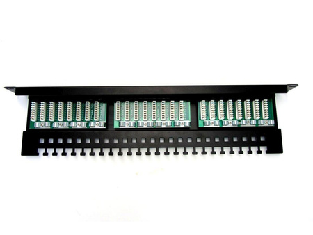 Patch panel DIGITUS 19" 24x RJ45 UTP kat. 5e z tacką
