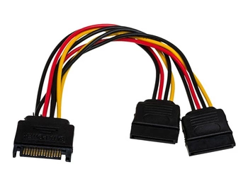 AKYGA Adapter z kablem AK-CA-31 SATA m / 2x SATA f 2x 15cm