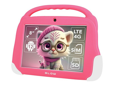 Tablet KidsTAB10 4G 4/64GB Różowe etui 
