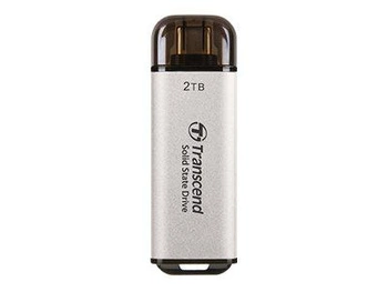 TRANSCEND ESD300S 512GB External SSD USB 10Gbps Type C Silver