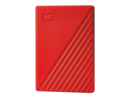 WDC WDBYVG0020BRD-WESN Dysk zewnętrzny WD My Passport, 2.5, 2TB, USB 3.2, czerwony