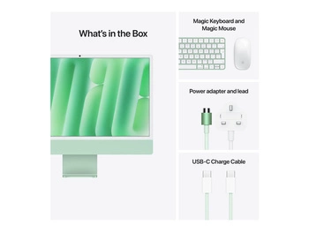 APPLE 24inch iMac with Retina 4.5K display: M4 chip with 8-core CPU and 8-core GPU 16GB 256GB SSD Green