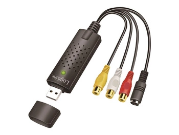 LOGILINK VG0030A Grabber USB 2.0 A/V USB A/M na 3inch + miniDIN5/F czarny