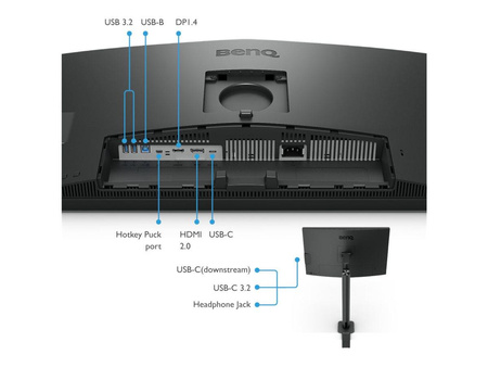BENQ PD2706UA 27inch 4K IPS P3 Display HDR 400 SRGB REC709 HDMI/DP/USB 3.2/USB-C PD90W Designer monitor