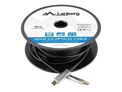 LANBERG HDMI v2.0 M/M cable 30m optical AOC black
