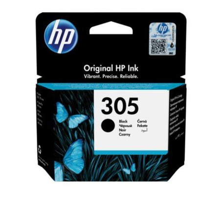 HP 305 BLACK ORIGINAL INK/EN/RU/FR/PL/CZ/HU CARTRIDGE