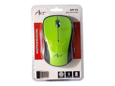 ART MYART AM-92F ART MYSZ bezprzewodowo-optyczna USB AM-92F zielona