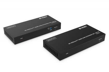 Przedłużacz/Extender HDMI 4K 60Hz 150m po skrętce Cat.6A/7/8 HDBaseT HDCP2.2 IR EDID PoC, zestaw