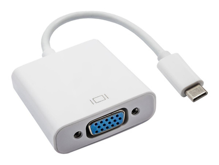 AKYGA Konwerter adapter z kablem AK-AD-55 USB type C m / VGA f 15cm