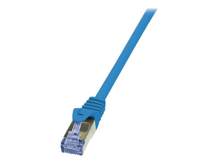 LOGILINK CQ3016S LOGILINK Patchcord Cat.6A 10G S/FTP PIMF PrimeLine 0,25m niebieski