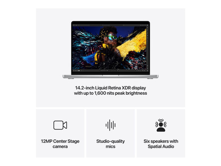 APPLE MacBook Pro 14inch M4 Pro chip with 12-core CPU and 16-core GPU 24GB 512GB SSD Silver