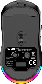 Mysz dla graczy YMS 3500BK SAMURAJ , podwójne łącze, akumulator