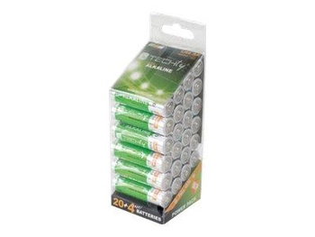 TECHLY Baterie alkaliczne 1.5V AA LR6 24 sztuki