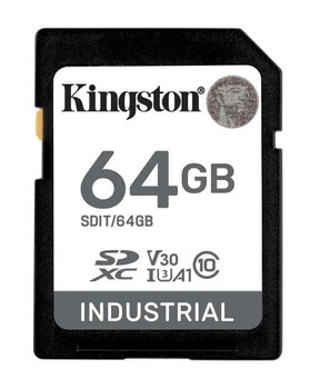 KINGSTON microSDHC 64GB Industrial C10 A1 pSLC Card