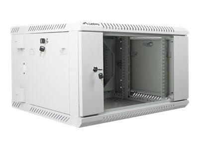 LANBERG WF02-6606-10S Lanberg szafa wisząca dwusekcyjna rack 19 6U 600x600mm szara