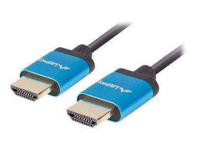 LANBERG HDMI M/M v2.0 cable 0.5m black 4K slim